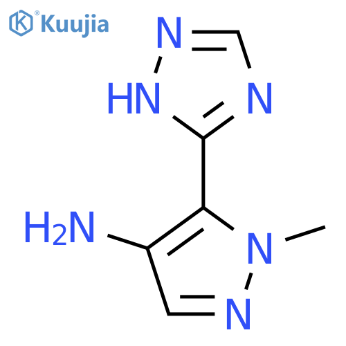 1-methyl-5-(1H-1,2,4-triazol-3-yl)-1H-pyrazol-4-amine structure