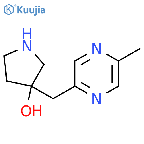3-(5-methylpyrazin-2-yl)methylpyrrolidin-3-ol structure