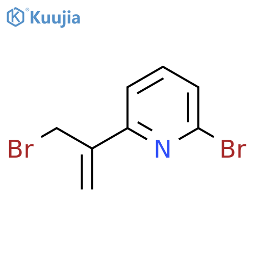 2-bromo-6-(3-bromoprop-1-en-2-yl)pyridine structure