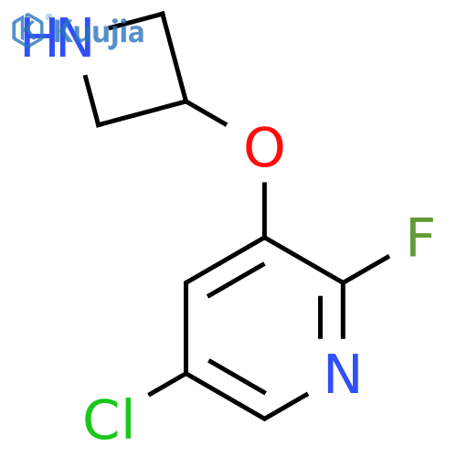 3-(azetidin-3-yloxy)-5-chloro-2-fluoropyridine structure