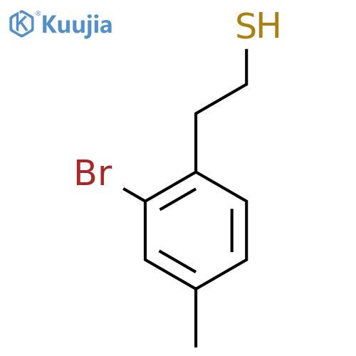 2-(2-bromo-4-methylphenyl)ethane-1-thiol structure