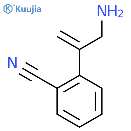 2-(3-aminoprop-1-en-2-yl)benzonitrile structure