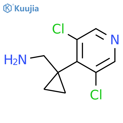 1-(3,5-dichloropyridin-4-yl)cyclopropylmethanamine structure