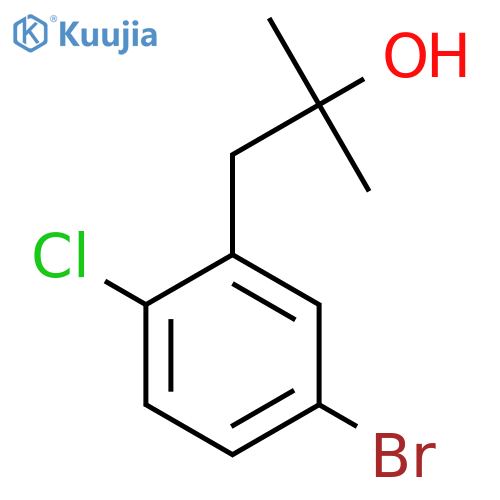 1-(5-bromo-2-chlorophenyl)-2-methylpropan-2-ol structure