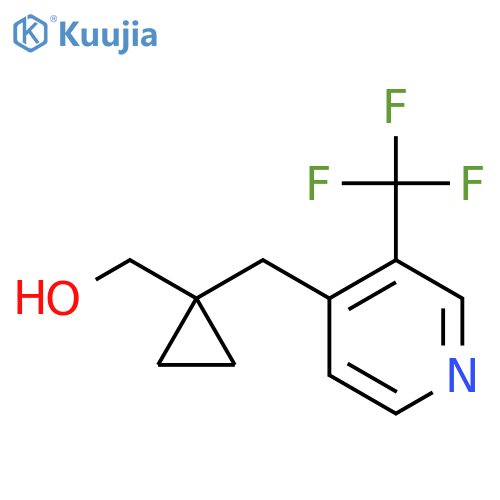 (1-{3-(trifluoromethyl)pyridin-4-ylmethyl}cyclopropyl)methanol structure