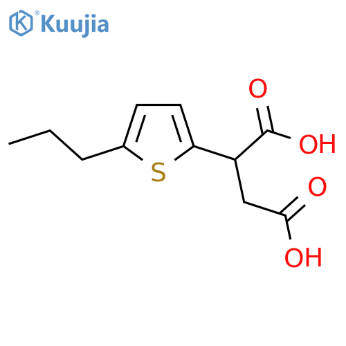 2-(5-propylthiophen-2-yl)butanedioic acid structure