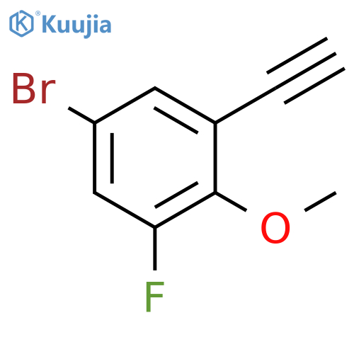 5-Bromo-1-ethynyl-3-fluoro-2-methoxybenzene structure