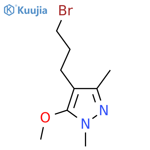 4-(3-bromopropyl)-5-methoxy-1,3-dimethyl-1H-pyrazole structure