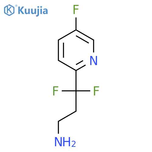 3,3-Difluoro-3-(5-fluoropyridin-2-yl)propan-1-amine structure