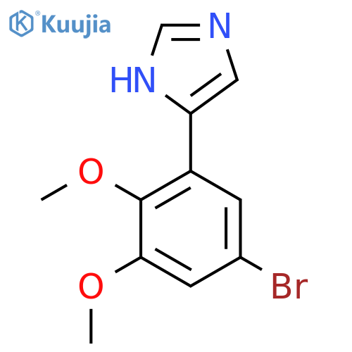 4-(5-bromo-2,3-dimethoxyphenyl)-1H-imidazole structure