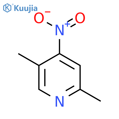 2,5-Dimethyl-4-nitropyridine structure