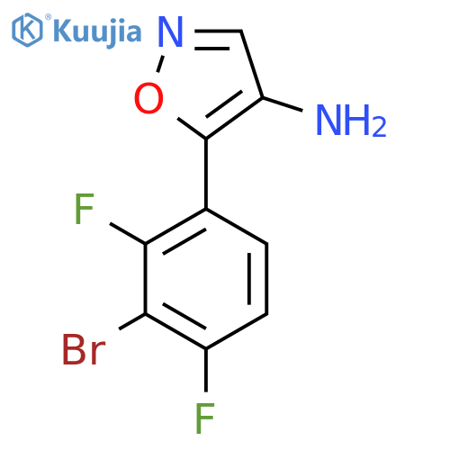5-(3-bromo-2,4-difluorophenyl)-1,2-oxazol-4-amine structure