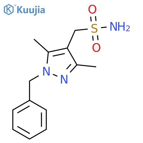 (1-benzyl-3,5-dimethyl-1H-pyrazol-4-yl)methanesulfonamide structure