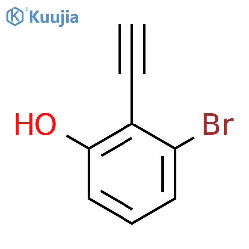 3-bromo-2-ethynylphenol structure