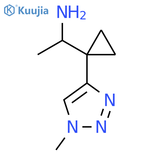 1-1-(1-methyl-1H-1,2,3-triazol-4-yl)cyclopropylethan-1-amine structure