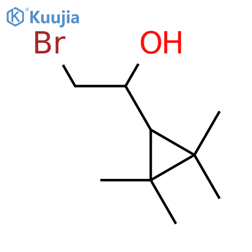 2-bromo-1-(2,2,3,3-tetramethylcyclopropyl)ethan-1-ol structure