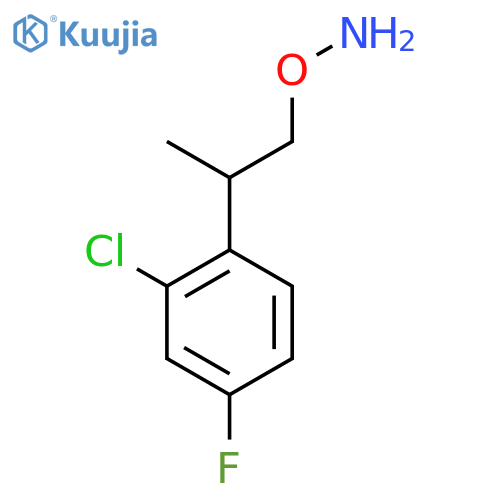 O-2-(2-chloro-4-fluorophenyl)propylhydroxylamine structure