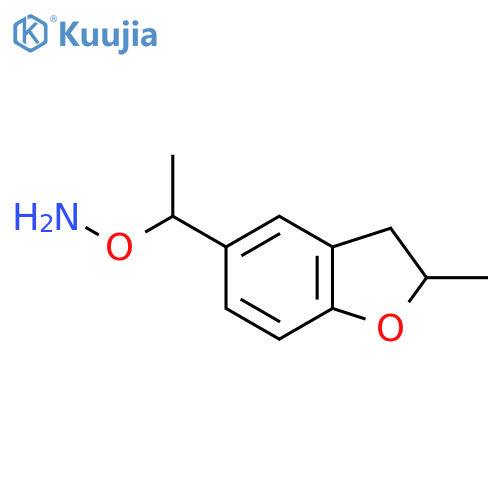 O-1-(2-methyl-2,3-dihydro-1-benzofuran-5-yl)ethylhydroxylamine structure
