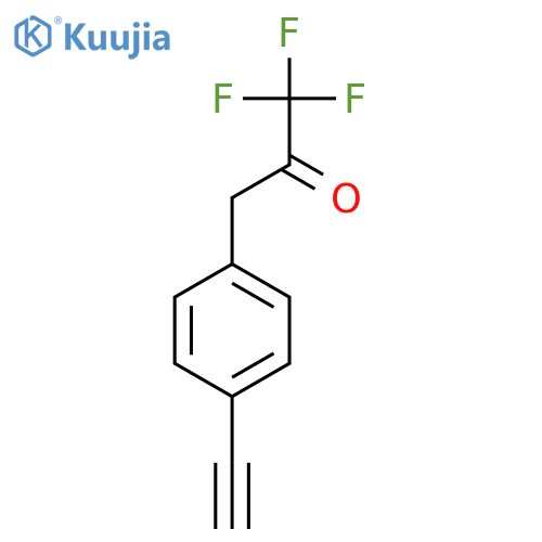 3-(4-ethynylphenyl)-1,1,1-trifluoropropan-2-one structure