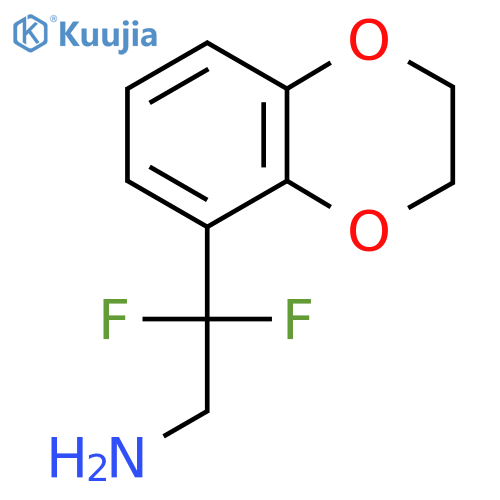 2-(2,3-dihydro-1,4-benzodioxin-5-yl)-2,2-difluoroethan-1-amine structure