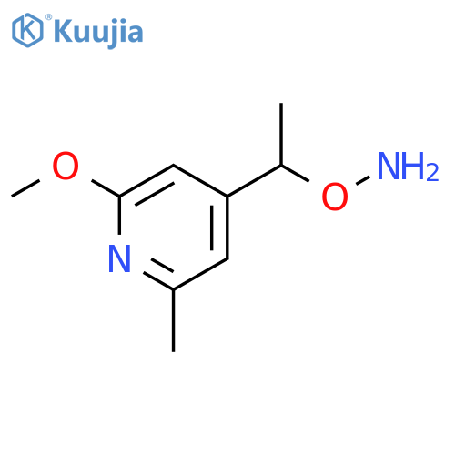 O-1-(2-methoxy-6-methylpyridin-4-yl)ethylhydroxylamine structure
