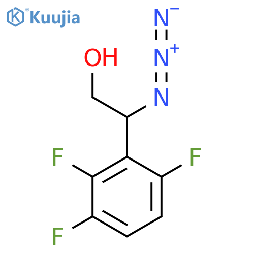 2-azido-2-(2,3,6-trifluorophenyl)ethan-1-ol structure