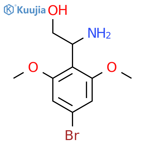 2-amino-2-(4-bromo-2,6-dimethoxyphenyl)ethan-1-ol structure