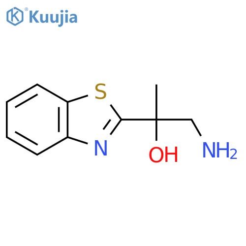 1-amino-2-(1,3-benzothiazol-2-yl)propan-2-ol structure