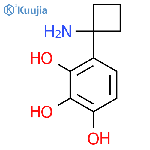 4-(1-aminocyclobutyl)benzene-1,2,3-triol structure