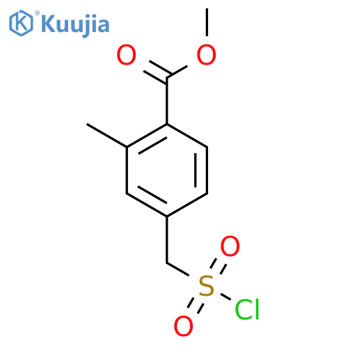 methyl 4-(chlorosulfonyl)methyl-2-methylbenzoate structure