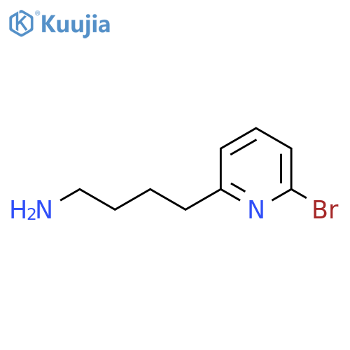 4-(6-bromopyridin-2-yl)butan-1-amine structure