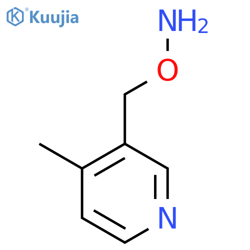 O-(4-methylpyridin-3-yl)methylhydroxylamine structure
