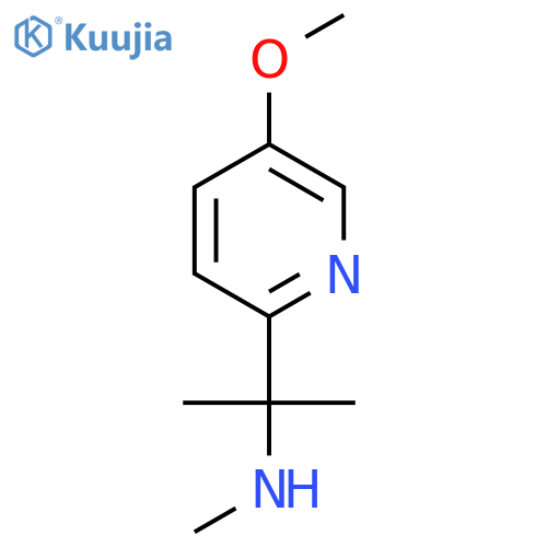 2-(5-methoxypyridin-2-yl)propan-2-yl(methyl)amine structure