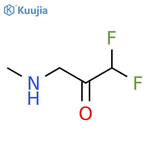 1,1-difluoro-3-(methylamino)propan-2-one structure