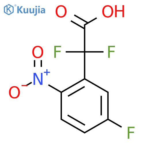 2,2-Difluoro-2-(5-fluoro-2-nitrophenyl)acetic acid structure