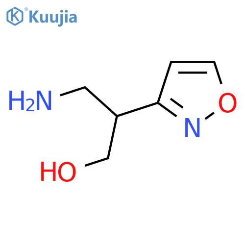3-amino-2-(1,2-oxazol-3-yl)propan-1-ol structure