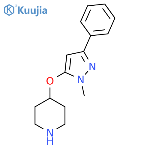 4-(1-methyl-3-phenyl-1H-pyrazol-5-yl)oxypiperidine structure