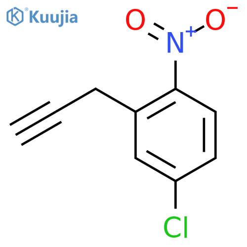 4-chloro-1-nitro-2-(prop-2-yn-1-yl)benzene structure
