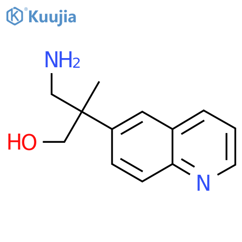 3-amino-2-methyl-2-(quinolin-6-yl)propan-1-ol structure