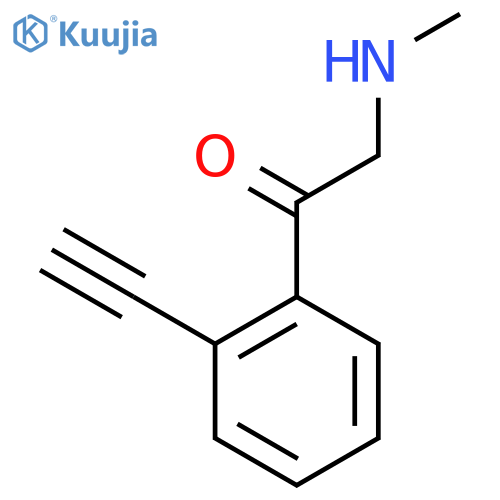 1-(2-ethynylphenyl)-2-(methylamino)ethan-1-one structure