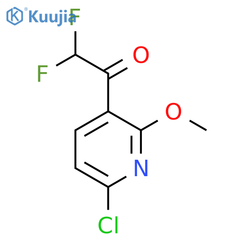 1-(6-chloro-2-methoxypyridin-3-yl)-2,2-difluoroethan-1-one structure