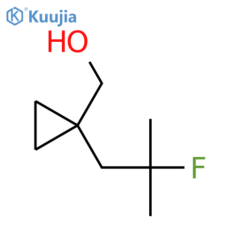 1-(2-fluoro-2-methylpropyl)cyclopropylmethanol structure