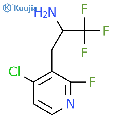 3-(4-chloro-2-fluoropyridin-3-yl)-1,1,1-trifluoropropan-2-amine structure