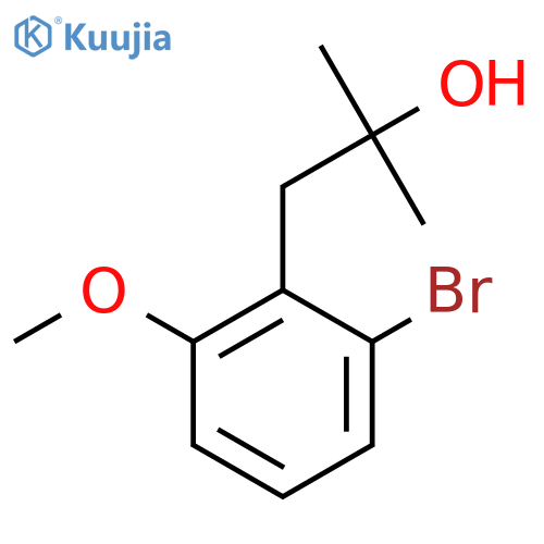 1-(2-bromo-6-methoxyphenyl)-2-methylpropan-2-ol structure