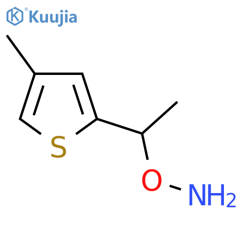 O-1-(4-methylthiophen-2-yl)ethylhydroxylamine structure
