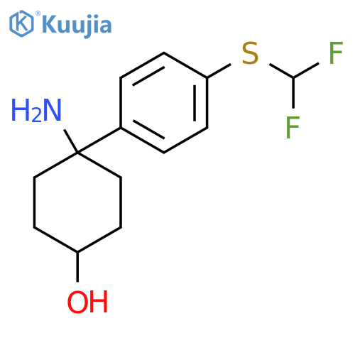 4-amino-4-{4-(difluoromethyl)sulfanylphenyl}cyclohexan-1-ol structure