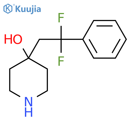 4-(2,2-Difluoro-2-phenylethyl)piperidin-4-ol structure