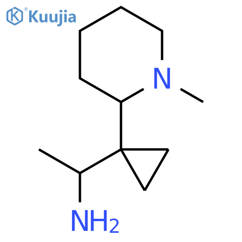 1-1-(1-methylpiperidin-2-yl)cyclopropylethan-1-amine structure