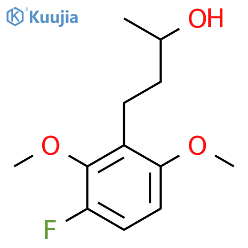 4-(3-Fluoro-2,6-dimethoxyphenyl)butan-2-ol structure