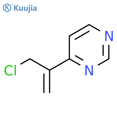 4-(3-chloroprop-1-en-2-yl)pyrimidine structure